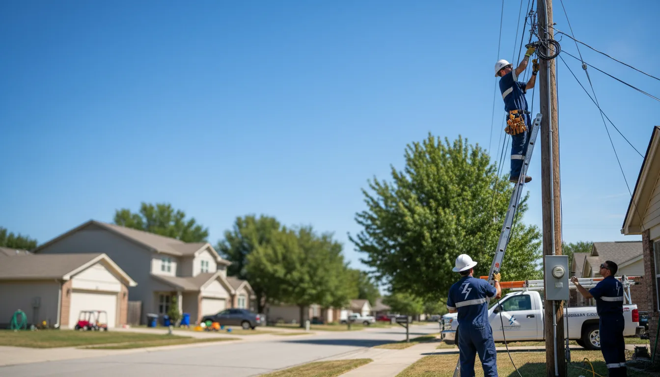 Residential electrician providing installation services in Finley, ND